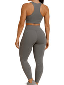 Kit 2 Calças Legging Cintura Alta Blackout