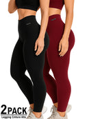 Kit 2 Calças Legging Cintura Alta Blackout