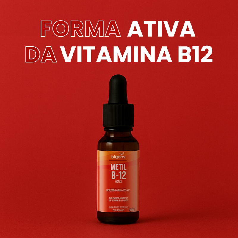 BIGENS METIL B12 EM GOTAS 20ML FRUTAS VERMELHAS