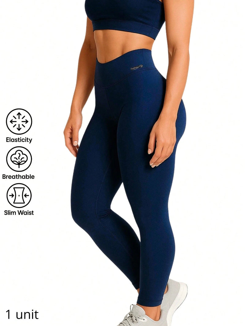 Kit 2 Calças Legging Cintura Alta Blackout