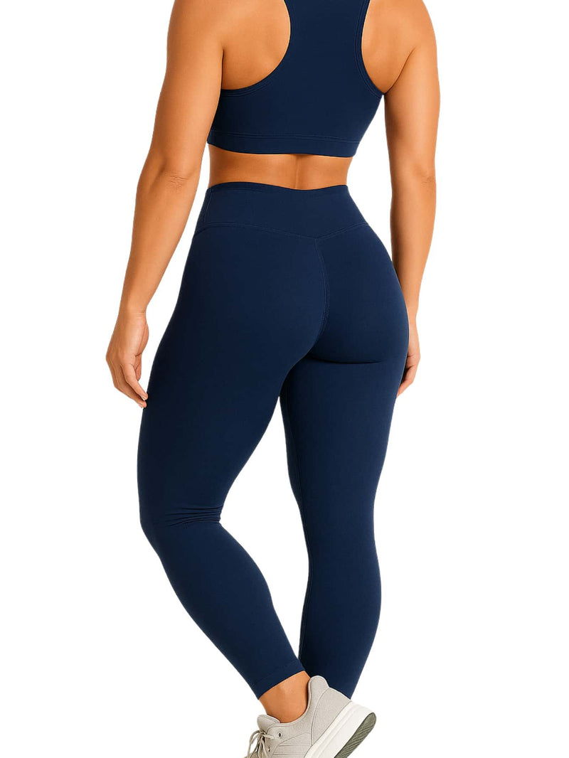 Kit 2 Calças Legging Cintura Alta Blackout