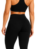 Kit 2 Calças Legging Cintura Alta Blackout