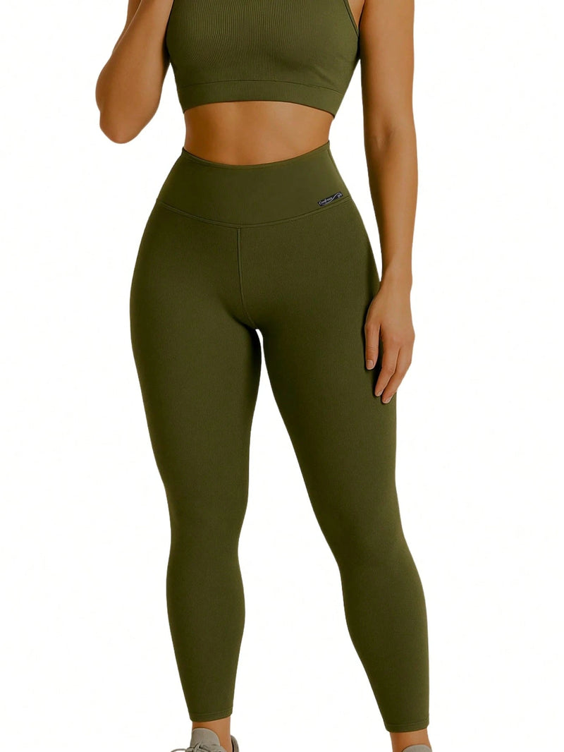 Kit 2 Calças Legging Cintura Alta Blackout