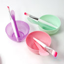 Kit Bowl Tigela De Plástico com Espátula Conjunto De Misturar Aplicar Ferramentas De Maquiagem Cuidados Com O Rosto