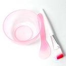 Kit Bowl Tigela De Plástico com Espátula Conjunto De Misturar Aplicar Ferramentas De Maquiagem Cuidados Com O Rosto
