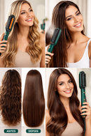 Escova Alisadora 5 em 1 Bivolt – Alisa, Hidrata, Modela, Alinha e Anti-frizz