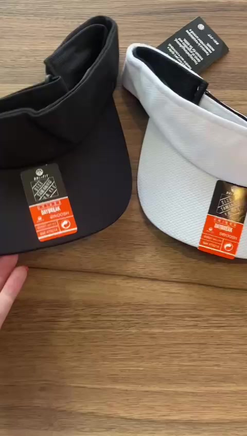 Kit 2 Boné Viseira Proteção UV Esportes Praia Corrida Ajustável