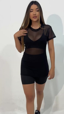 KIT 3 Blusa Tule Transparente Fitness Feminina Longa com Manga camisa tule camisetão Academia Conforto Verão