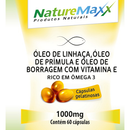 Óleo de Linhaça Prímula Borragem + Vitamina E 1000mg C/60 Cápsulas Menopausa - suplemento alimentar