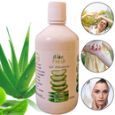 Puro Gel De Babosa Aloe Vera 100% Natural Organico Vegano 500g/ml Tratamento de Pele, Rosto e Corpo. Para Pós Depilatorio, Pós Sol, Queimaduras, Psoraise, Rosacea, Dermatite e tratamentos capilares