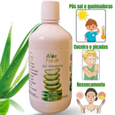 Puro Gel De Babosa Aloe Vera 100% Natural Organico Vegano 500g/ml Tratamento de Pele, Rosto e Corpo. Para Pós Depilatorio, Pós Sol, Queimaduras, Psoraise, Rosacea, Dermatite e tratamentos capilares
