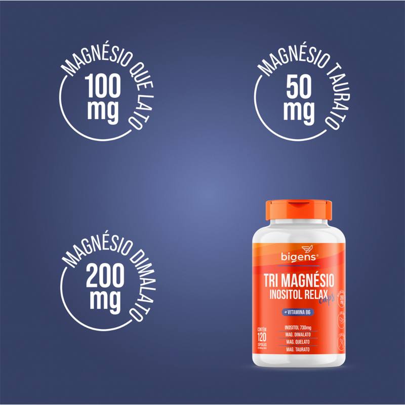 BIGENS TRI MAGNÉSIO INOSITOL 120 CÁPSULAS