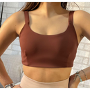 Top Academia Fitness Duplo – Poliamida Premium | Alça Grossa, Alta Sustentação | Conforto e Performance