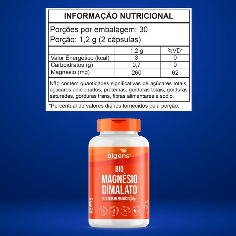BIO MAGNESIO DIMALATO VEGANO 60 CAPS BIOGENS