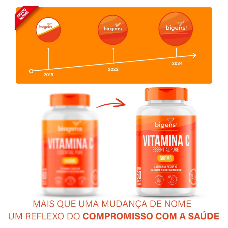 VITAMINA C 500 MG ESSENTIAL PURE 60 CAPSULAS 