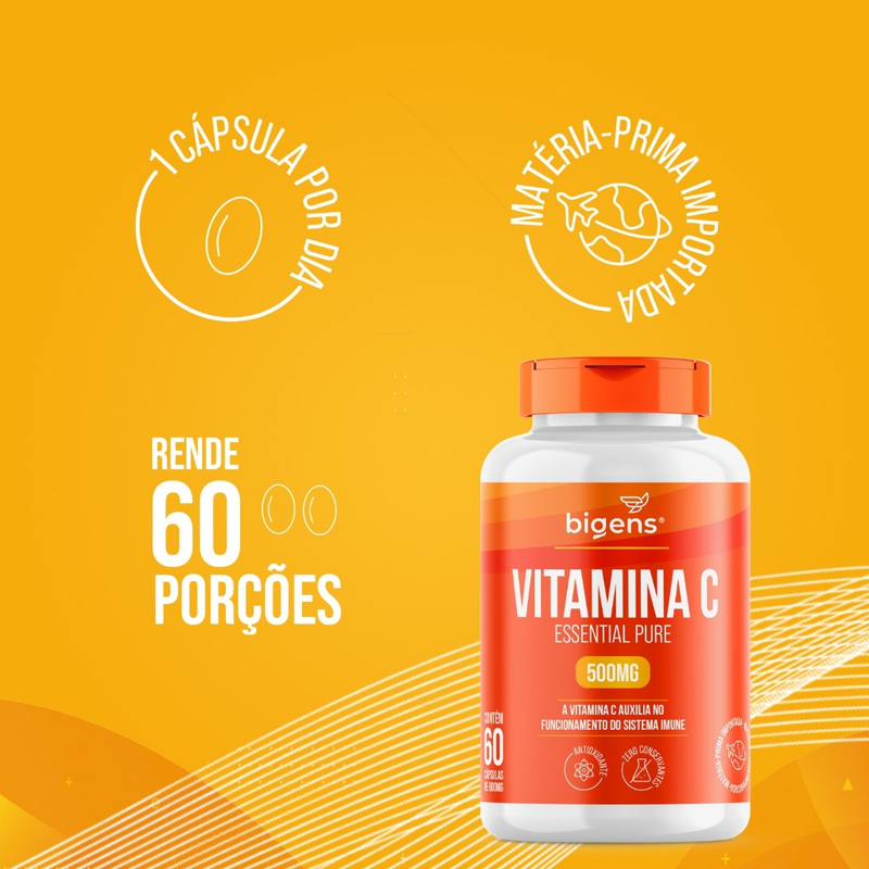 VITAMINA C 500 MG ESSENTIAL PURE 60 CAPSULAS 