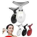 Massageador De Pescoço e Rosto LED Vibração Fototerapia Para Rejuvenescer Firmeza Anti-Rugas