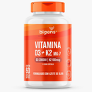 VITAMINA D3 2000UI + K2 MK7 100MCG ÓLEO DE OLIVA 60 CAPS 