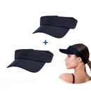 Kit 2 Bonés Viseira Proteção UV – Esportes, Praia e Corrida | Ajustável e Confortável