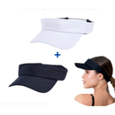 Kit 2 Bonés Viseira Proteção UV – Esportes, Praia e Corrida | Ajustável e Confortável