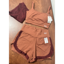 Conjunto Fitness 3 Peças - Top, short duplo e cropped.