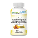 Óleo de Linhaça Prímula Borragem + Vitamina E 1000mg C/60 Cápsulas Menopausa - suplemento alimentar