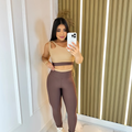 Conjunto Fitness Top Gota + Legging Bicolor