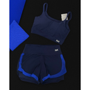 Conjunto Fitness 3 Peças - Top, short duplo e cropped.