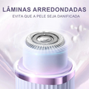 Depilador Eletrico Feminino Recarregável Removedor De Pelos Navalha Dupla