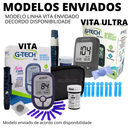 Medidor Glicose Diabete Gtech Vita / Ultra Kit Com 1 Aparelho 1 Caneta 10 Tiras 10 Lancetas Completo