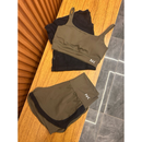 Conjunto Fitness 3 Peças - Top, short duplo e cropped.