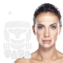 Kit 16 Peças Reutilizável para Rosto Adesivo Fita Gel Silicone Anti-rugas Linhas Faciais