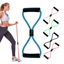Kit 5 Elástico de Treino Mini Band + Elástico Tensão Extensor Exercício Treino Funcional Fisioterapia em Casa