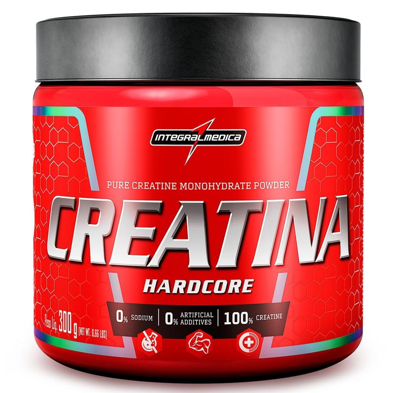 Integralmedica - Creatina em Pó Hardcore 100% Pura e Monohidratada - 300g